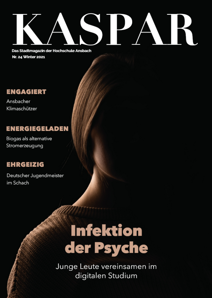 Cover der Ausgabe 24: Umrisse einer Frau, ihr Gesicht verschwindet im Schatten